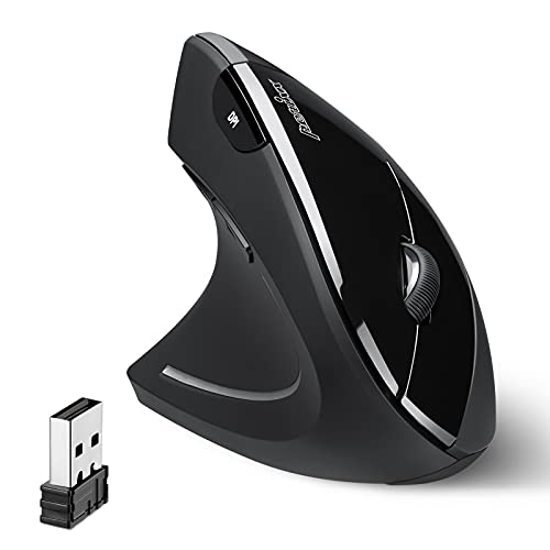 Perixx PERIMICE-713L: Wireless Ergonomic Left-Handed – Front View