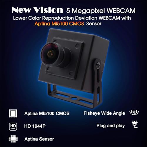 Camera Webcam: CODSOK USB Camera 5 Megapixel 2592x1944 – Side View