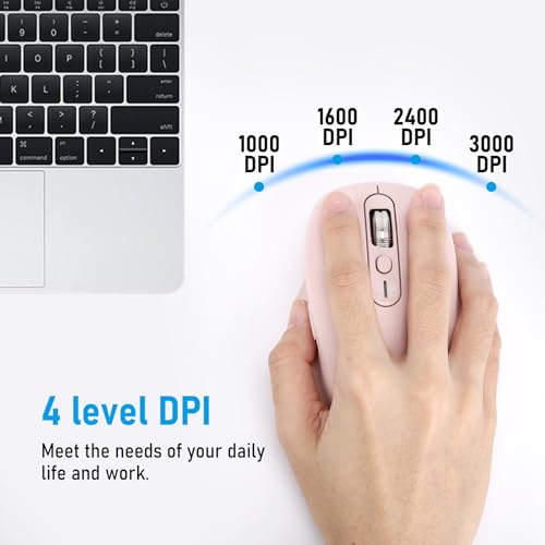 Bluetooth Infinmind Mouse: Infinmind Multi-Device Wireless – Side View