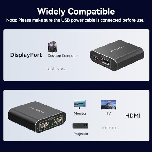 Dual Splitter: XPTSFDU DisplayPort to Dual HDMI Splitter – Additional Angle