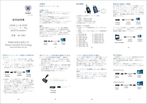 EDID THWT: THWT HDMI 2.1 4K EDID Emulator PRO Model 4K-EW2 – Close-up Detail