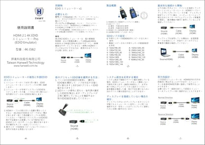 EDID THWT: THWT HDMI 2.1 4K EDID Emulator PRO Model 4K-EW2 – Close-up Detail