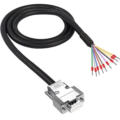 DB9 Cable: XMSJSIY DB9 Connector Adapter Cable D-SUB 9Pin – Front View