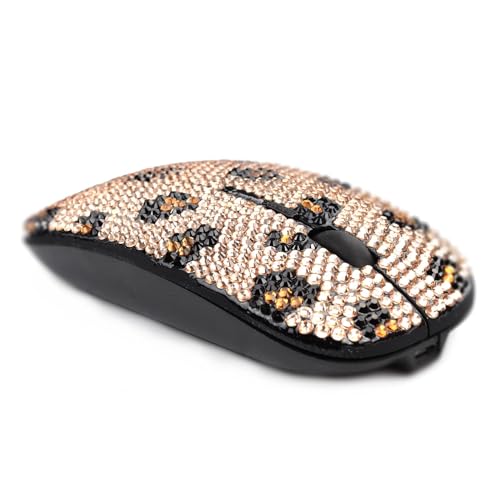 Bling Wireless Mouse: Luxury Crystal Rhinestone Sparkly – In Use