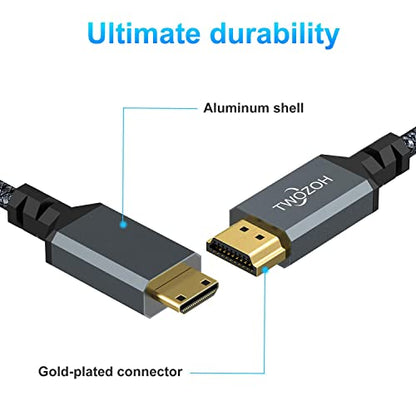 HDMI Cable: Twozoh Long Mini HDMI to HDMI 25FT High-Speed – In Use