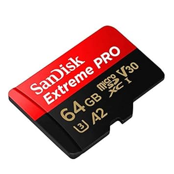 SanDisk 64GB Micro SDXC Memory Card Extreme Pro (2 Pack) Works with GoPro Hero 9 Black Action Camera (SDSQXCU-064G-GN6MA) U3 V30 4K Class 10 Bundle with 1 Everything But Stromboli MicroSD Card Reader