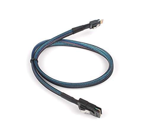 SFF-8654: Heretom 2PCS SFF-8654 to SFF-8087 Slim Line SAS – In Use