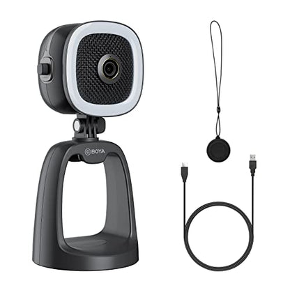 Mac Boya: BOYA BY-CM6A USB Condenser Microphone with 1080p – Front View