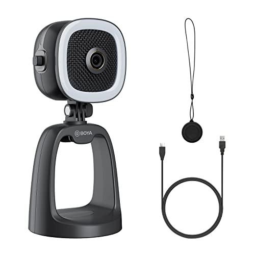 Mac Boya: BOYA BY-CM6A USB Condenser Microphone with 1080p – Front View