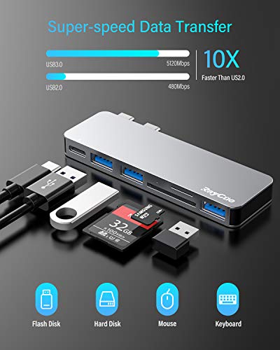 MacBook RayCue: 6-in-1 USB-C Hub for MacBook Pro and Air M1 – In Use