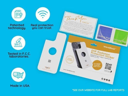 WAVEBLOCK EMF Blocker: Made for iPhone 12/12 PRO – Packaging