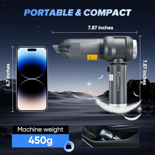 Vacuum Car: SakerPlus Handheld Car Vacuum Cleaner 17500PA – In Use