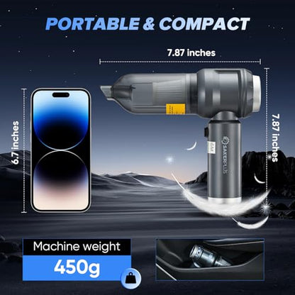 Vacuum Car: SakerPlus Handheld Car Vacuum Cleaner 17500PA – In Use