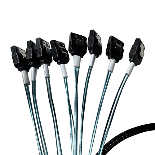 Diliving 74pin: DiliVing DiLinker SlimSAS LP X8 to 8*SATA – Side View