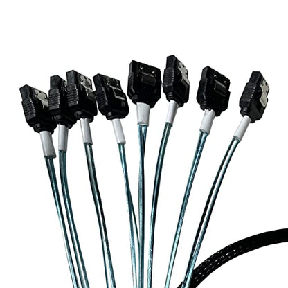Diliving 74pin: DiliVing DiLinker SlimSAS LP X8 to 8*SATA – Side View