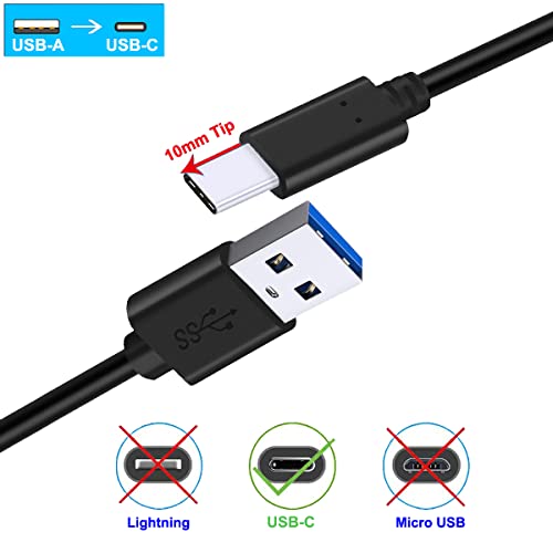 1M USB Type C Charger Cable Extended 10mm Tip compatible – Feature Highlight