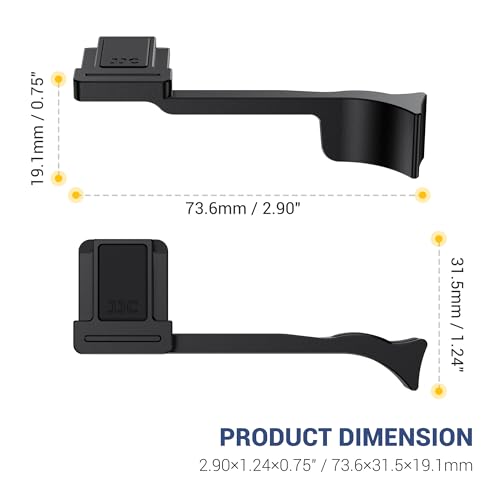 Thumb Up Grip for Leica D-LUX8 DLUX8 – Back View