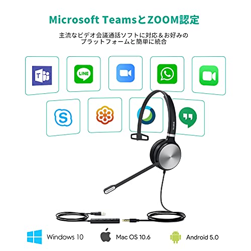 Yealink 276637: Yealink UH36 Mono Teams Headset – In Use