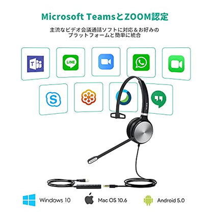 Yealink 276637: Yealink UH36 Mono Teams Headset – In Use