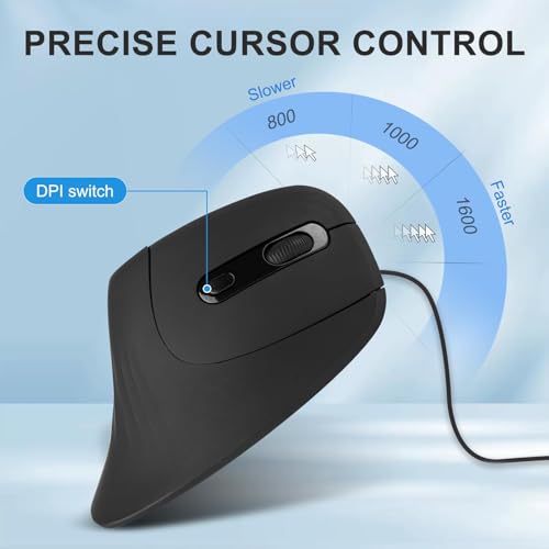 HXMJ Ergonomic Vertical Mouse – In Use