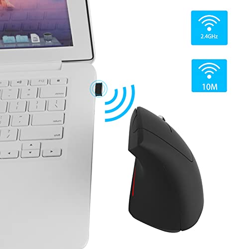 Fly Way Ergonomic Vertical Wireless Mouse – Side View