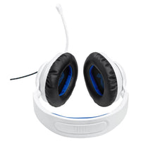 JBL Quantum 100P Console - Gaming Headset for Playstation (White),White/Blue, Medium