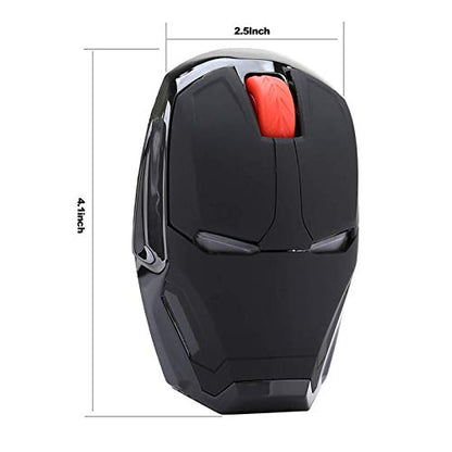 Mouse ECOiNVA: ECOiNVA Wireless Iron Man Mouse 2.4G Optical – Side View