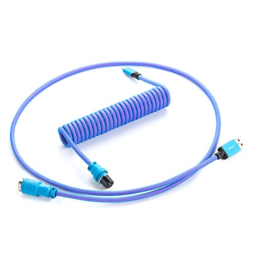 CableMod Pro Coiled Keyboard Cable – Front View
