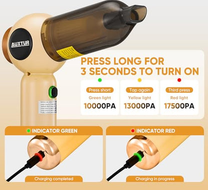 Car Auxtur: AUXTUR Handheld Vacuum Cleaner Cordless 18000PA – Packaging