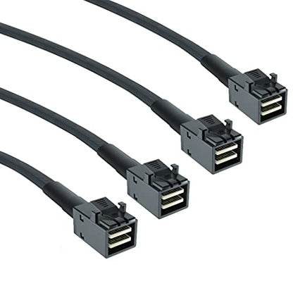 SAS Internal: 2-Pack 12G Mini SAS HD SFF-8643 to SFF-8643 – Front View