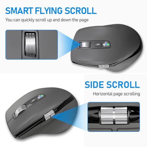 Scroll Computer: INFINMIND Wireless Bluetooth Side Scroll – Close-up Detail