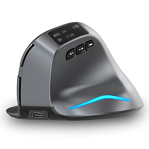 Mouse Zelotes: Zelotes Bluetooth Wireless Mouse with – Front View