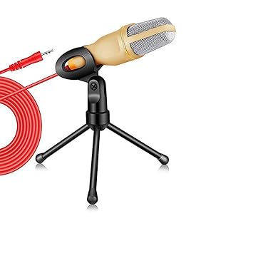 Condenser Microphone for Computer 3.5mm Cable Stereo Microfone for Podcast Singing Recording Mic with Desktop Tripod for Phone (Color : B)