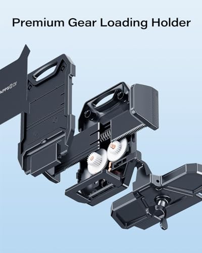 APPS2Car Sturdy CD Slot Phone Mount with One Hand Operation – Back View