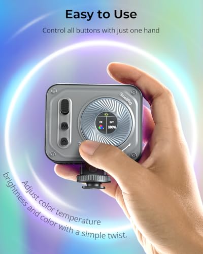SMALLRIG Vibe P108 Pro RGB Video Light – Side View