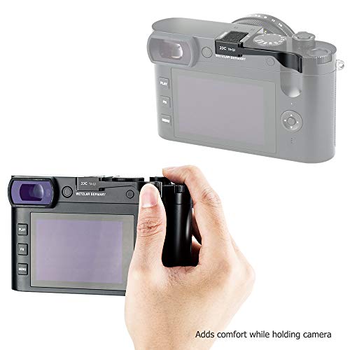 JJC Deluxe Dedicated Metal Thumb Up Grip for Leica Q2 Thumb – In Use