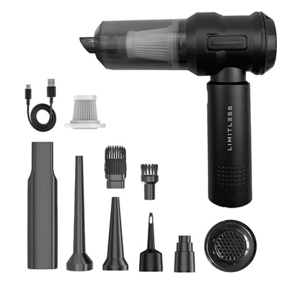 Limitless Portable: 2-in-1 Cordless Handheld Vacuum & Air – Front View