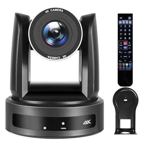 PTZ Camera: ADKIDO 4K 10X PTZ Camera 4KP30 IP Streaming – Front View