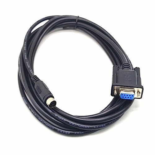 Mini Din 8-Pin Male to DB9 Female Cable – Close-up Detail