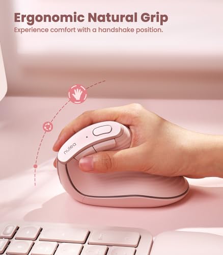 Mouse Vertical: Nulea M510 Wireless Ergonomic Mouse – Side View