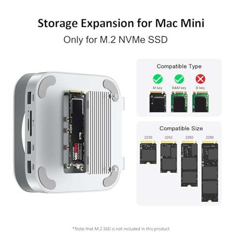 Mac Akyyajaure Hub: 9-in-1 Aluminum Stand and Dock for Mac – Close-up Detail