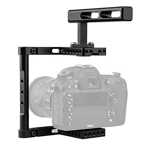 CAMVATE Basic Camera Cage Rig with Top Handle Universal Use – In Use
