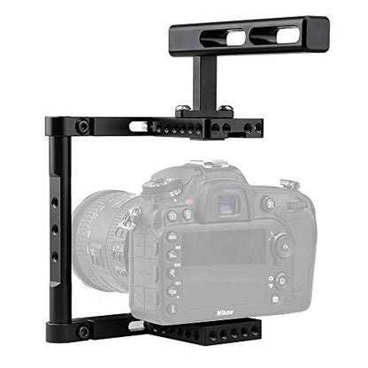 CAMVATE Basic Camera Cage Rig with Top Handle Universal Use – In Use