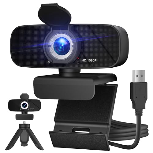 RUWBY Full HD 1080P Webcam: Premium Video Conferencing – Front View