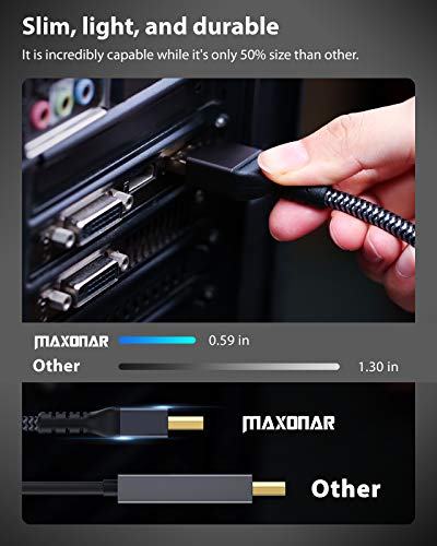 Maxonar DisplayPort Cable 1.4 – Packaging