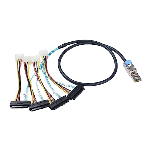 Heretom 2PCS Mini-SAS SFF-8088 26P to 4 X SAS SFF-8482 29 – Packaging