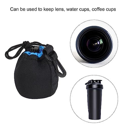 PATIKIL Camera Lens Bag: 2.8" IDx3.9 H Drawstring Lens – Back View
