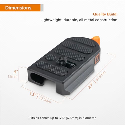 Tether Tools TetherGuard LeverLock Plate Port Protection – Close-up Detail