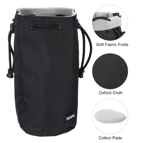 PATIKIL Soft Drawstring Lens Case – Close-up Detail