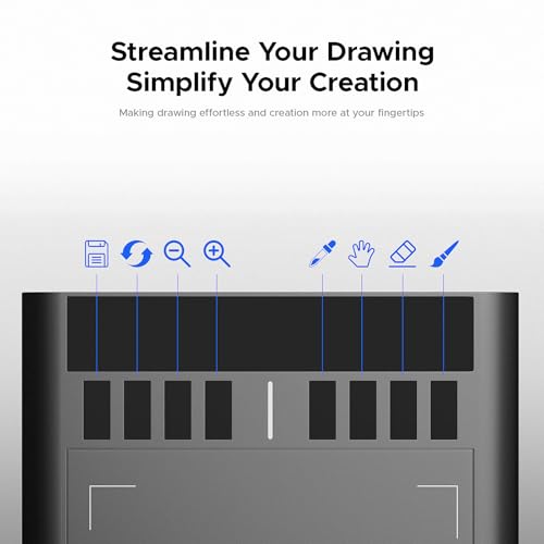 Drawing Graphic: UGEE M708 10x6 Inch Large Digital Drawing – In Use